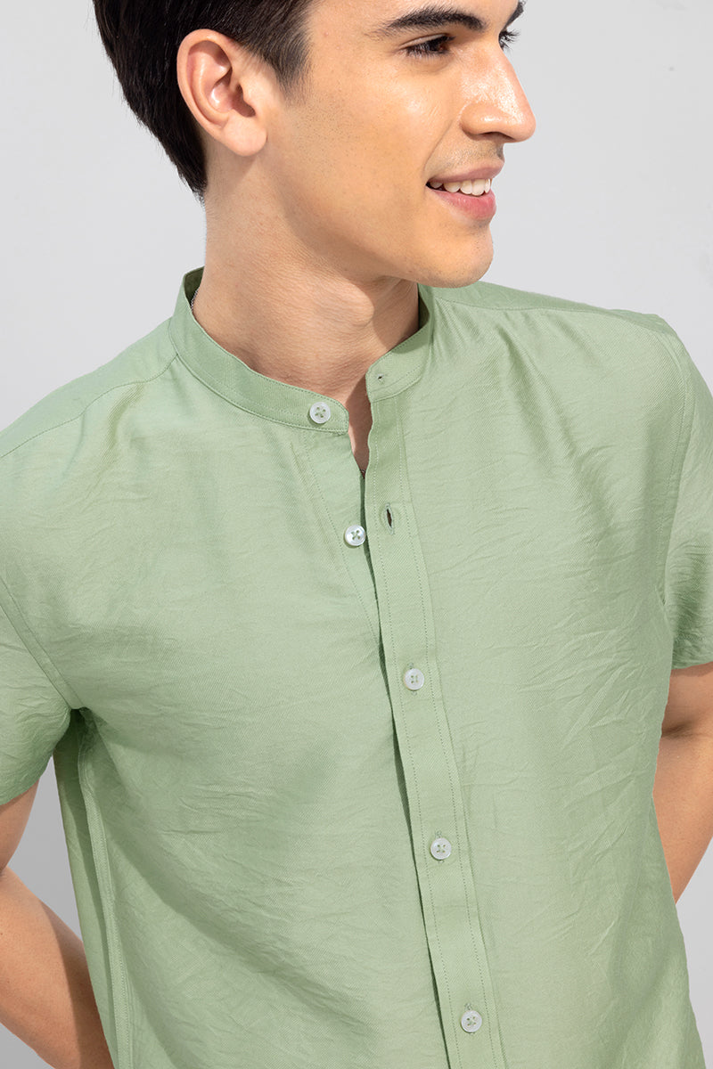 Crumple Green Shirt