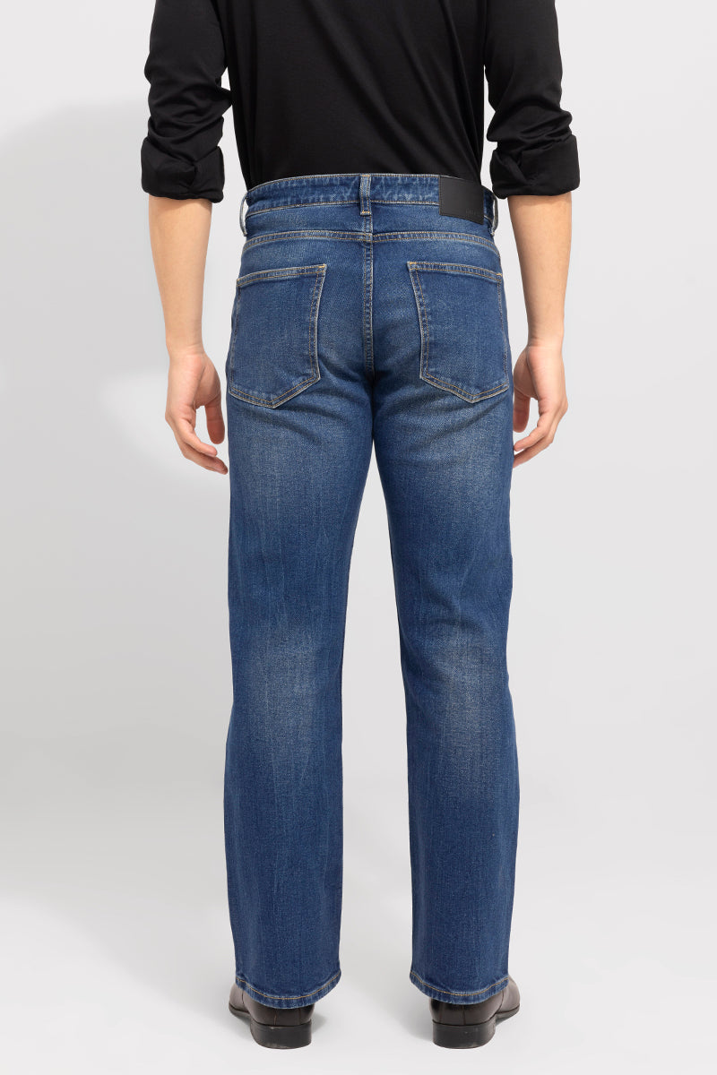 Spunky Blue Washed Bootcut Jeans