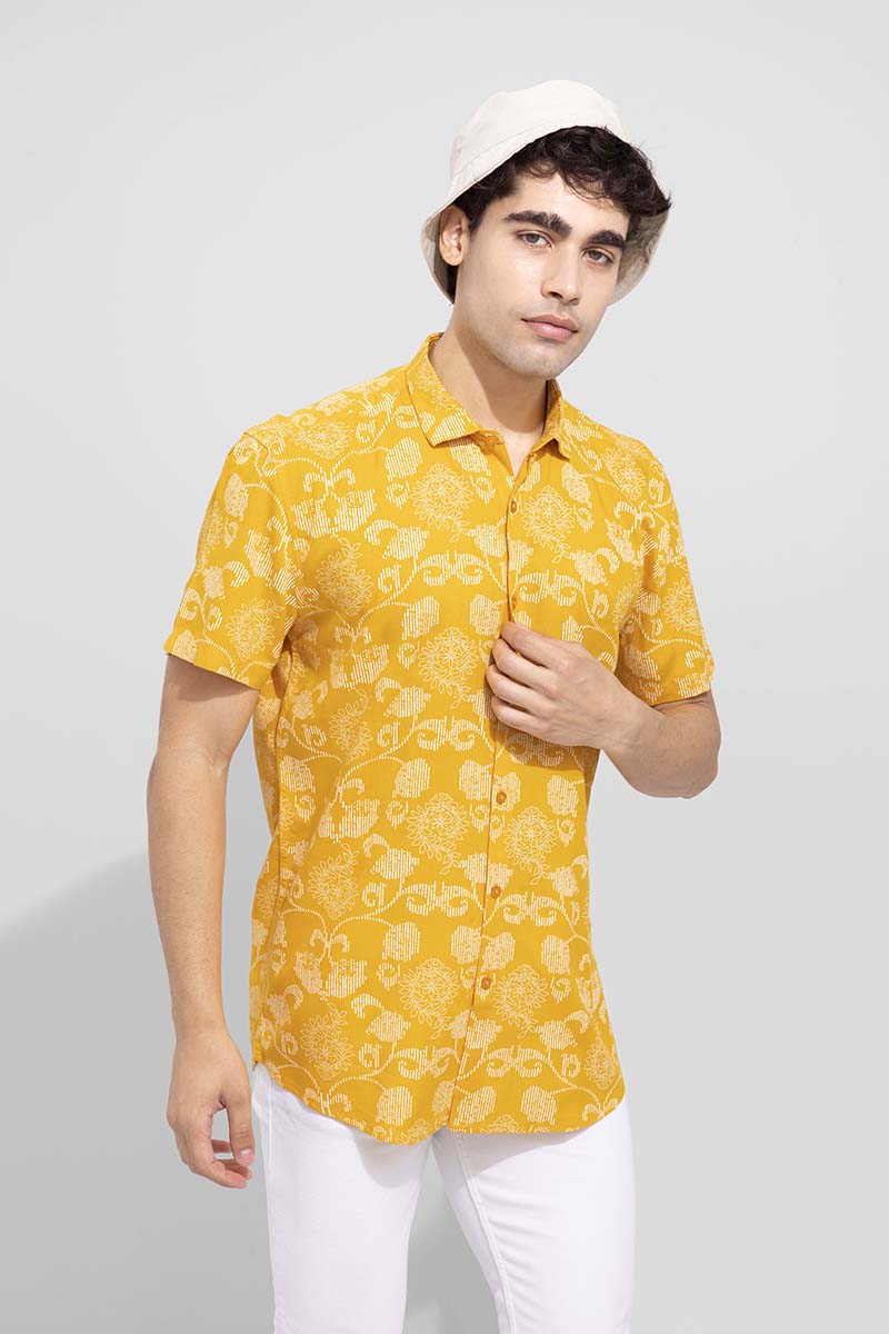 Draco Flower Yellow Shirt