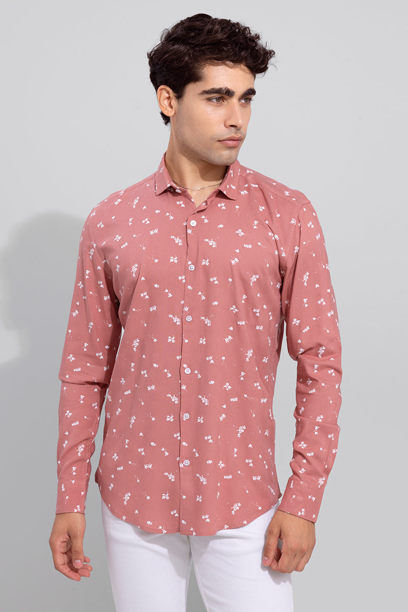 Baby's Breath Coral Red Shirt