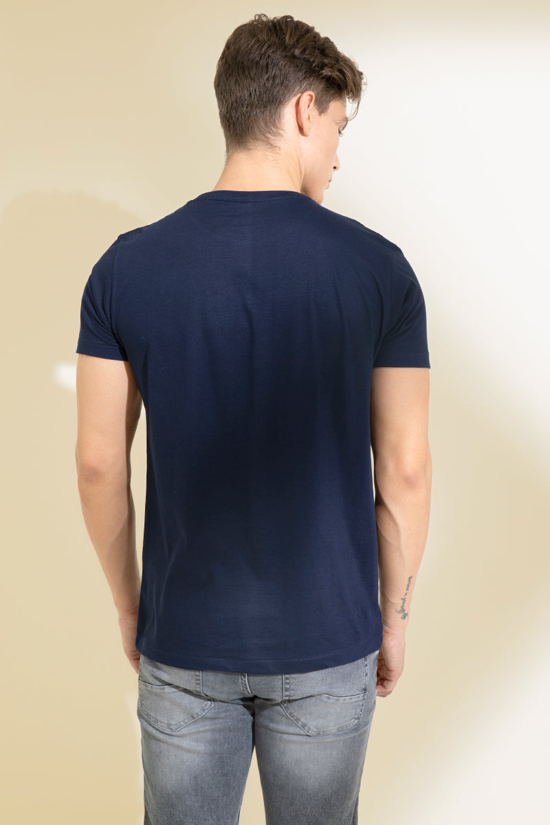 Mirage Navy Graphic T-Shirt - SNITCH