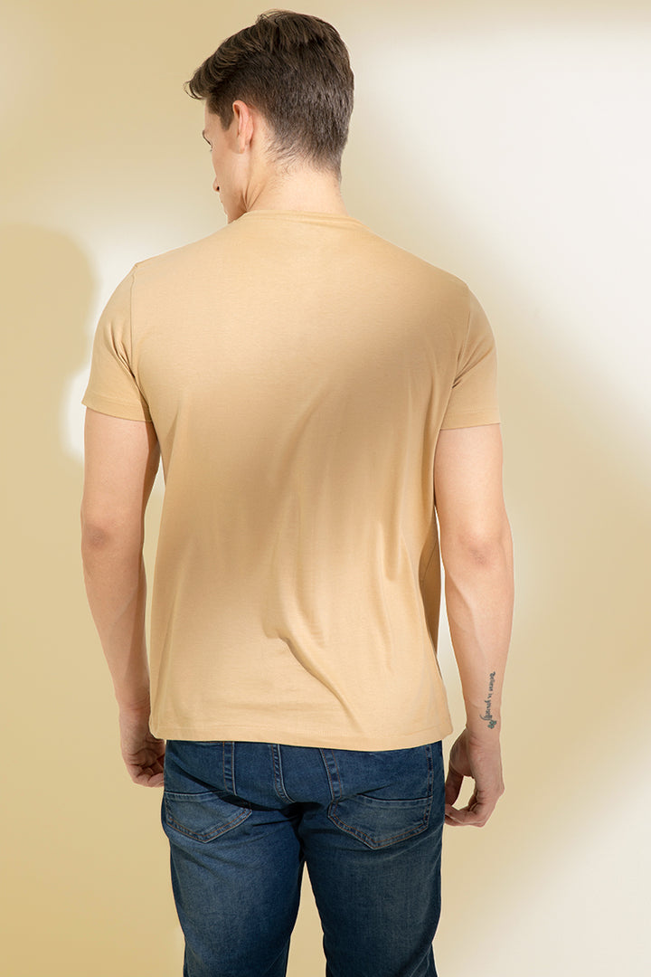 Daffodil Sand Beige Graphic T-Shirt - SNITCH