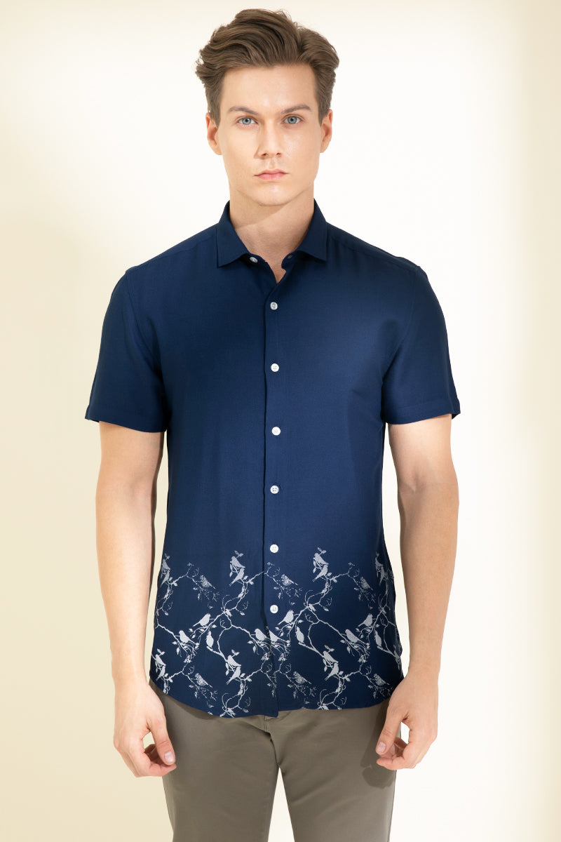 Warble Navy Shirt - SNITCH