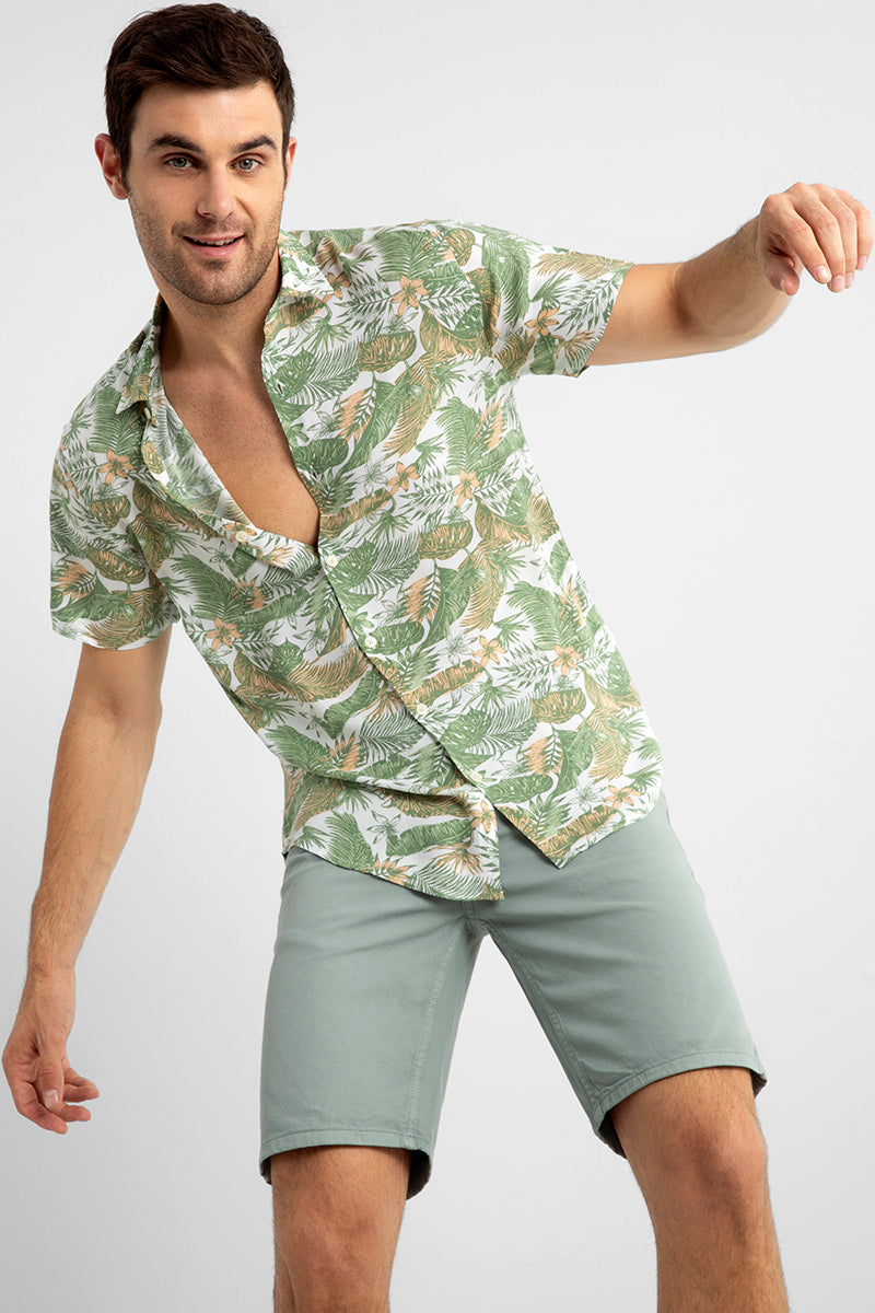Coco Palm Green Shirt - SNITCH