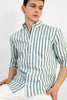 Elegant Stripe Green Shirt - SNITCH
