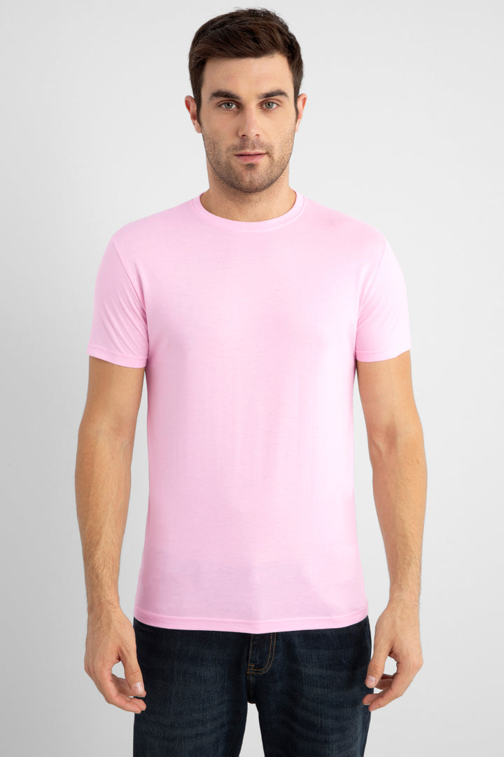 Basic Pink Supima Cotton T-Shirt - SNITCH