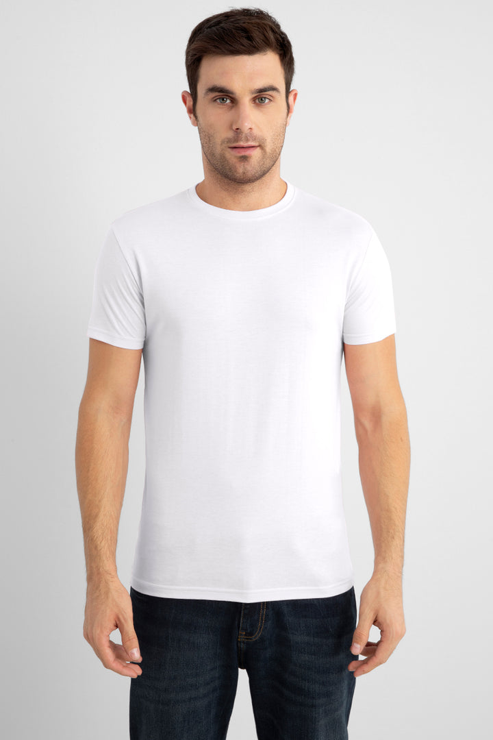 Basic White Supima Cotton T-Shirt - SNITCH