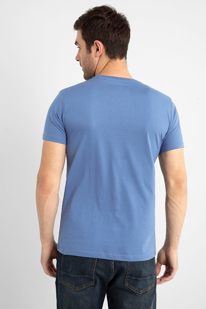 Basic Teal Blue Supima Cotton T-Shirt - SNITCH