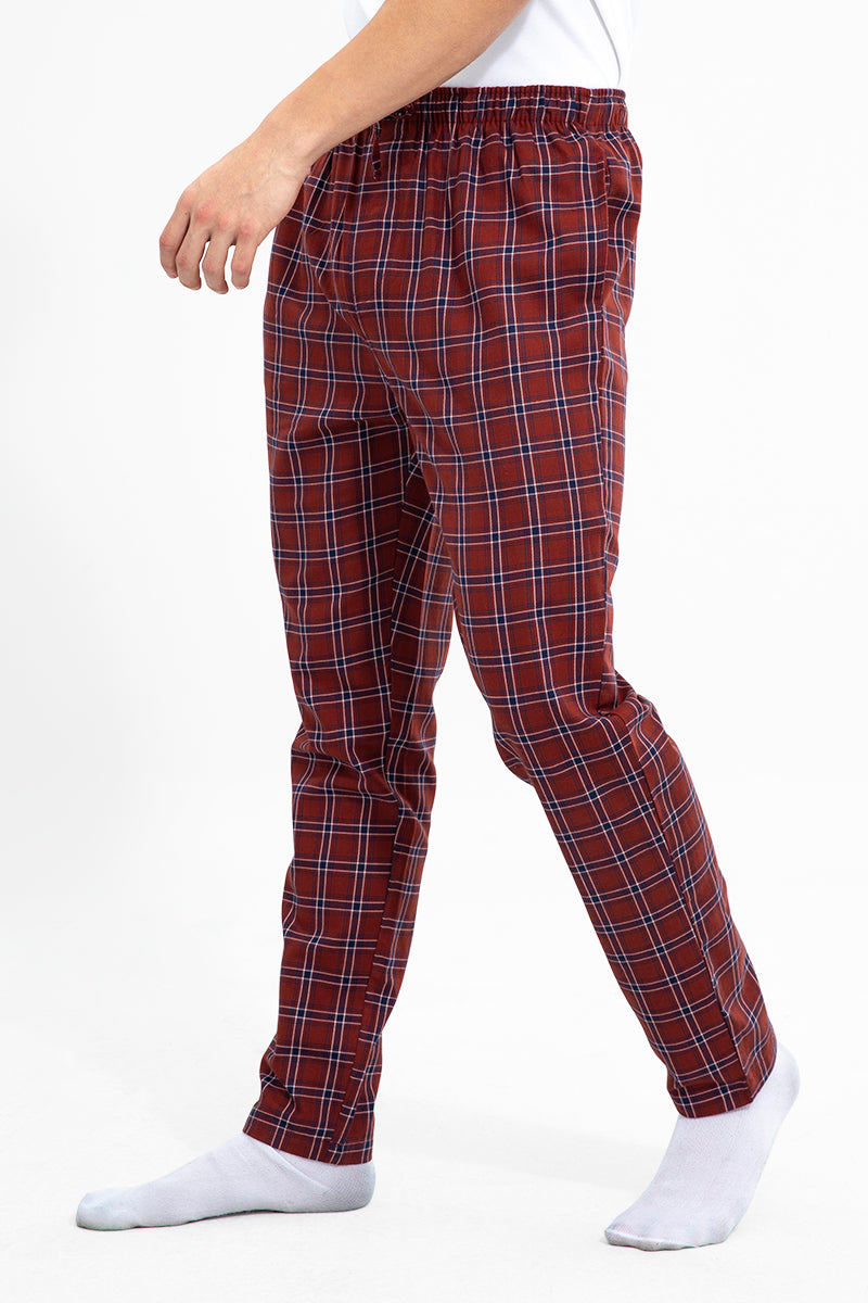 Cheer Brick Red Pyjama - SNITCH