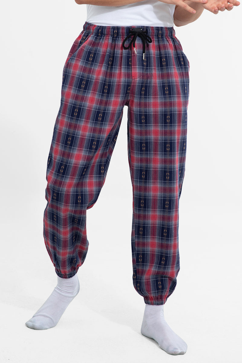 Ribbed Red Pyjama - SNITCH