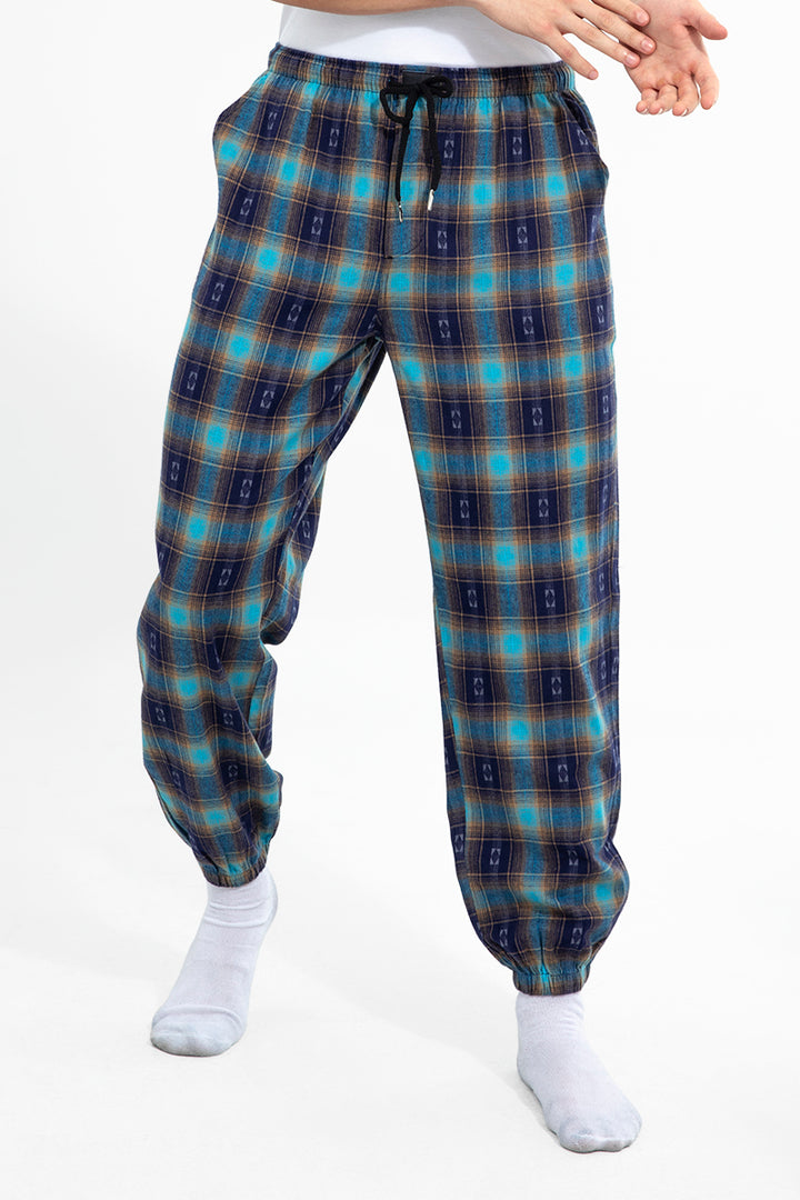 Ribbed Blue Pyjama - SNITCH