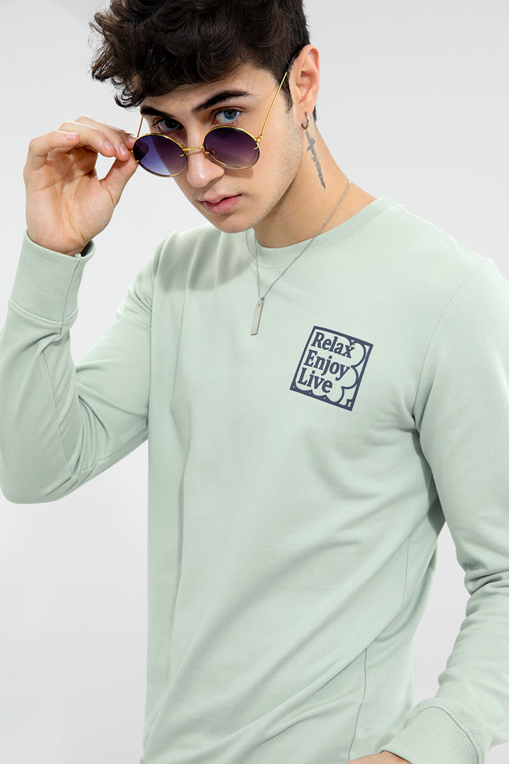 REL Mint Green Sweatshirt - SNITCH