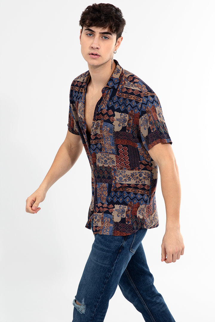 Hippie Brown Shirt - SNITCH