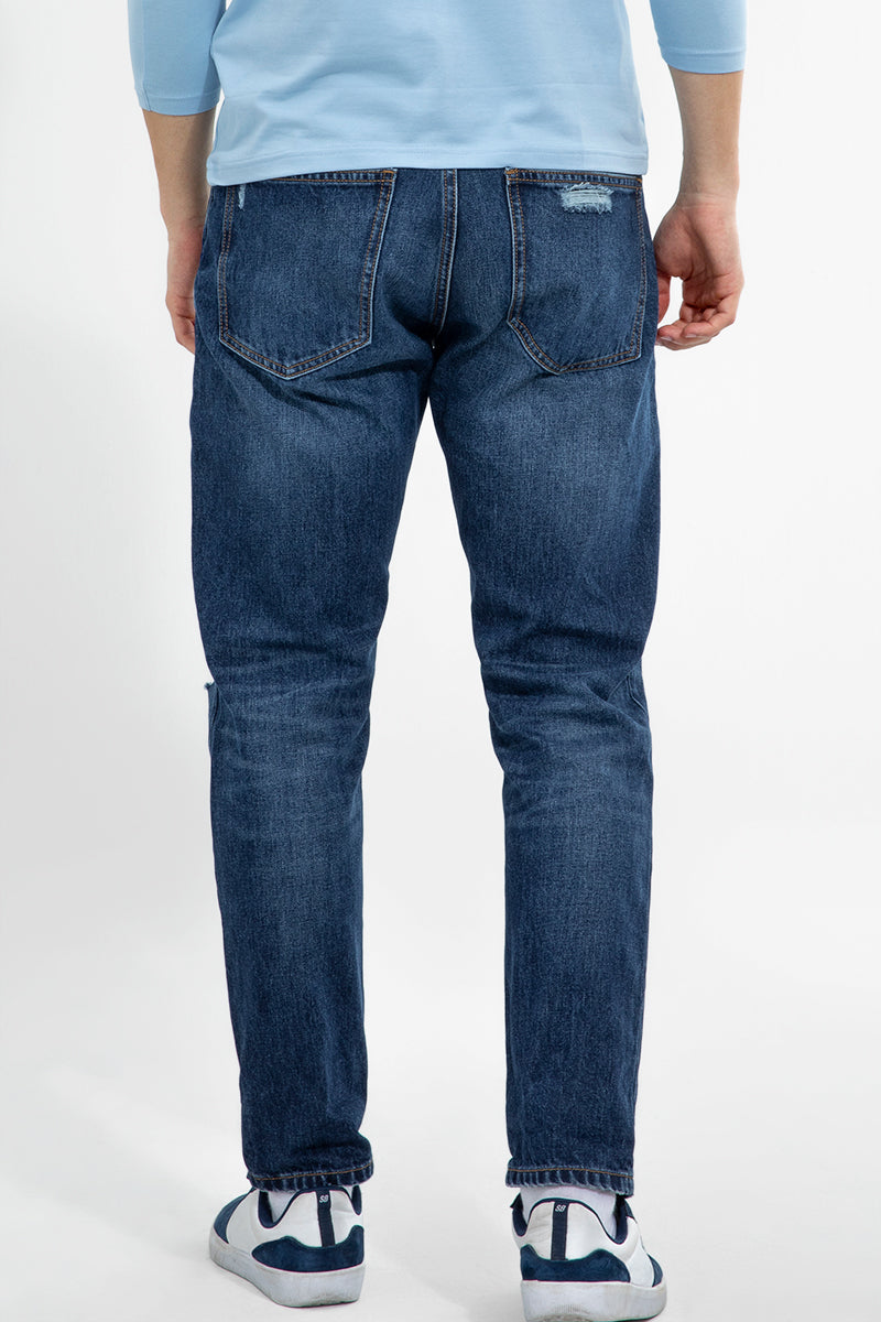 Wacky Washed Blue Relaxed Denim - SNITCH