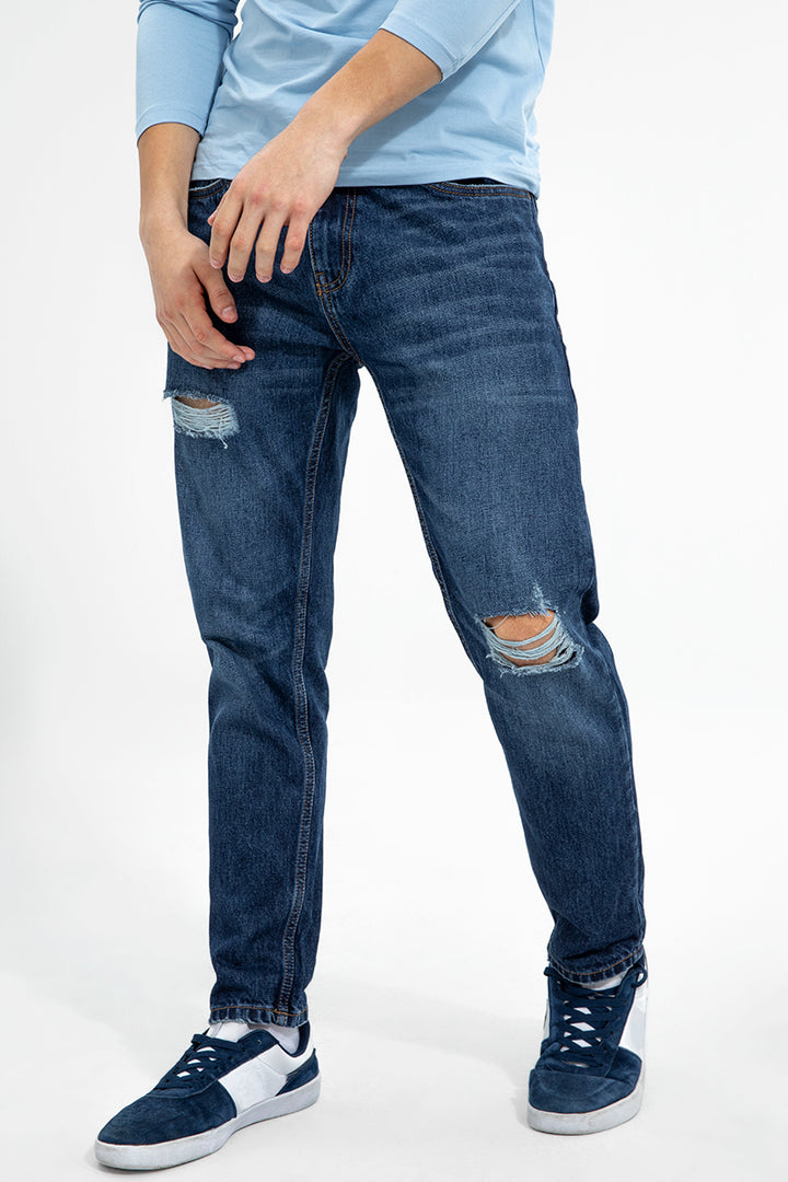 Wacky Washed Blue Relaxed Denim - SNITCH