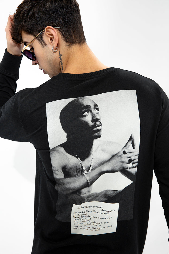 Tupac Black Sweatshirt - SNITCH