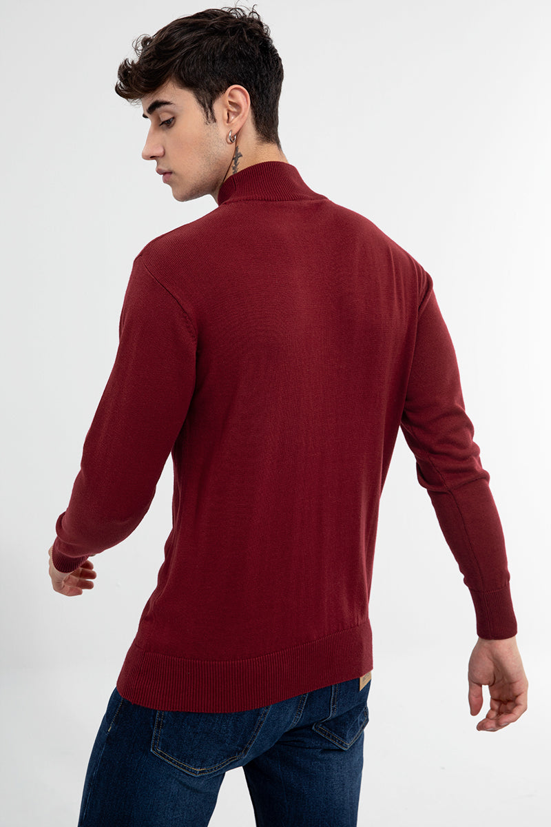 Balmy Red Sweater - SNITCH