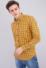 Yellow Multi Checks Twill Shirt - SNITCH