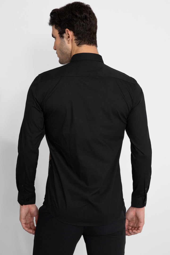 Concentric Black Shirt - SNITCH