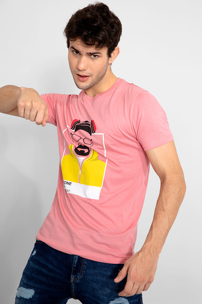 Wanna Cook Pink T-Shirt - SNITCH