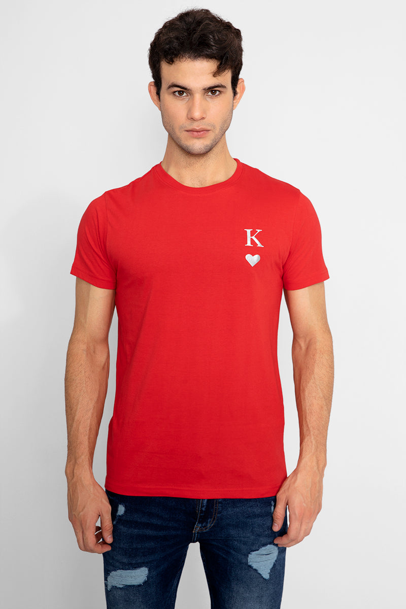 King of Hearts Red T-Shirt - SNITCH