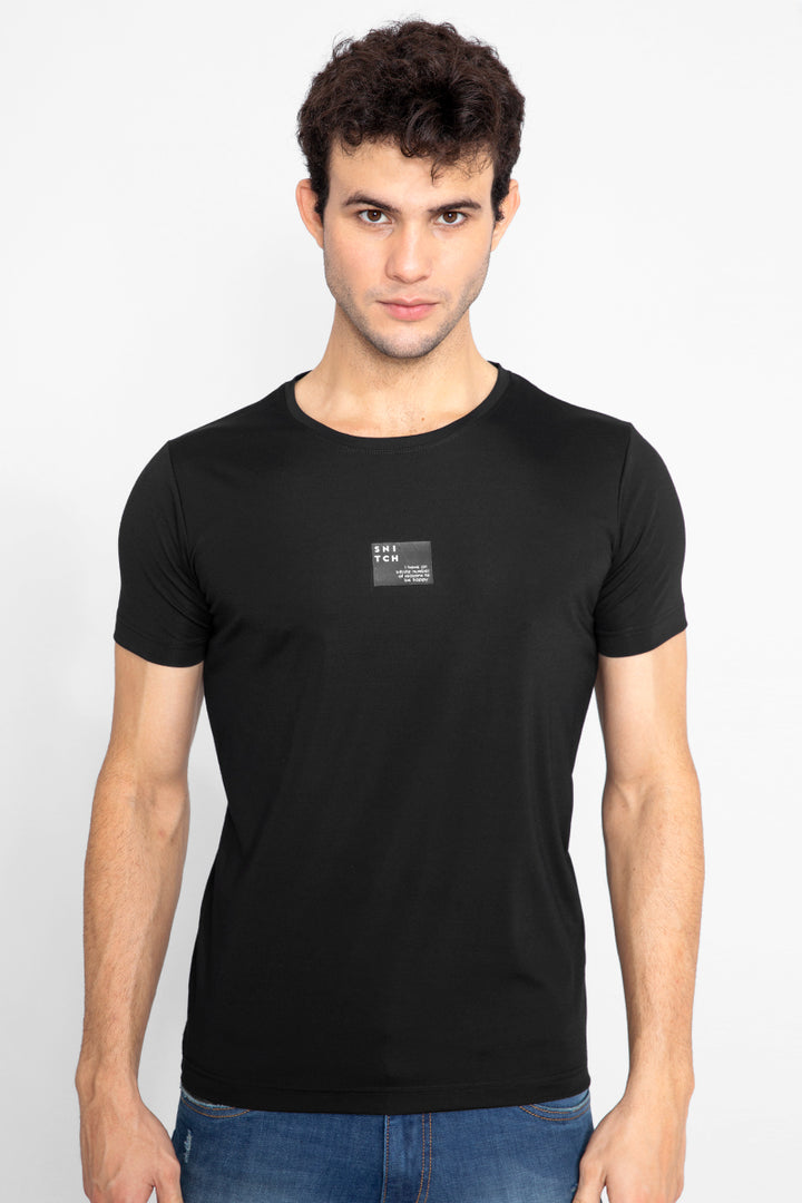 Technical Black T-Shirt - SNITCH