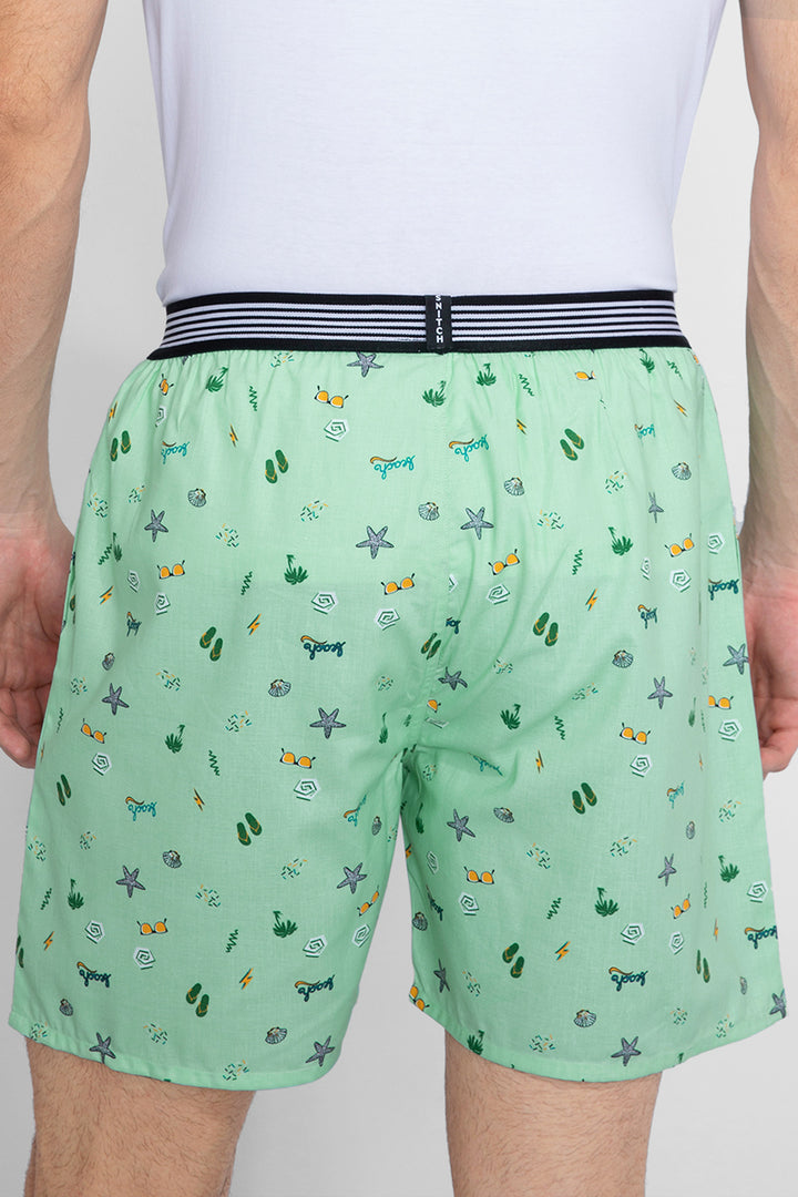 Shell Mint Green Boxer - SNITCH