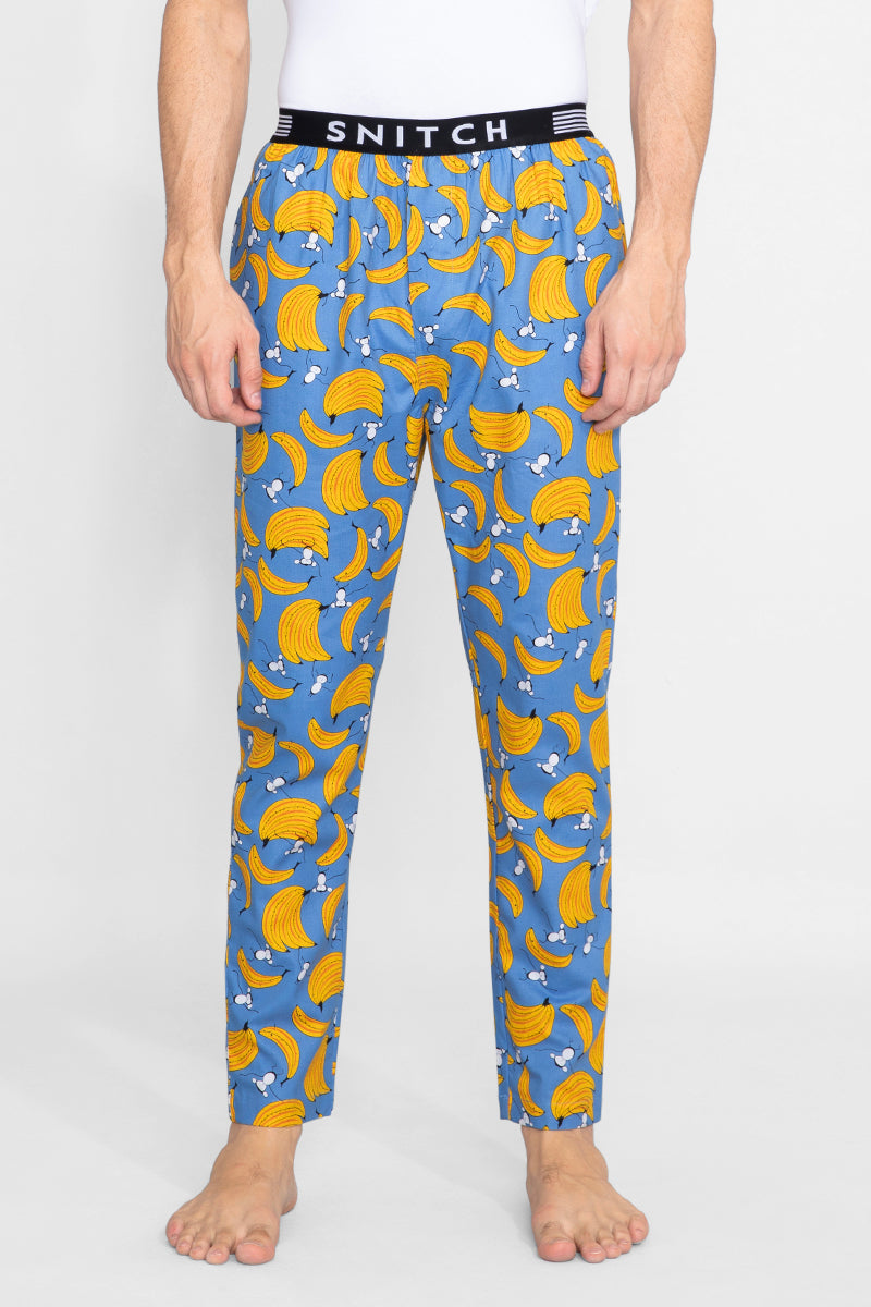 Banana Cobalt Blue Pyjama - SNITCH