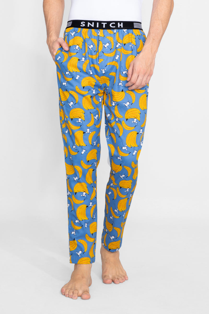Banana Cobalt Blue Pyjama - SNITCH