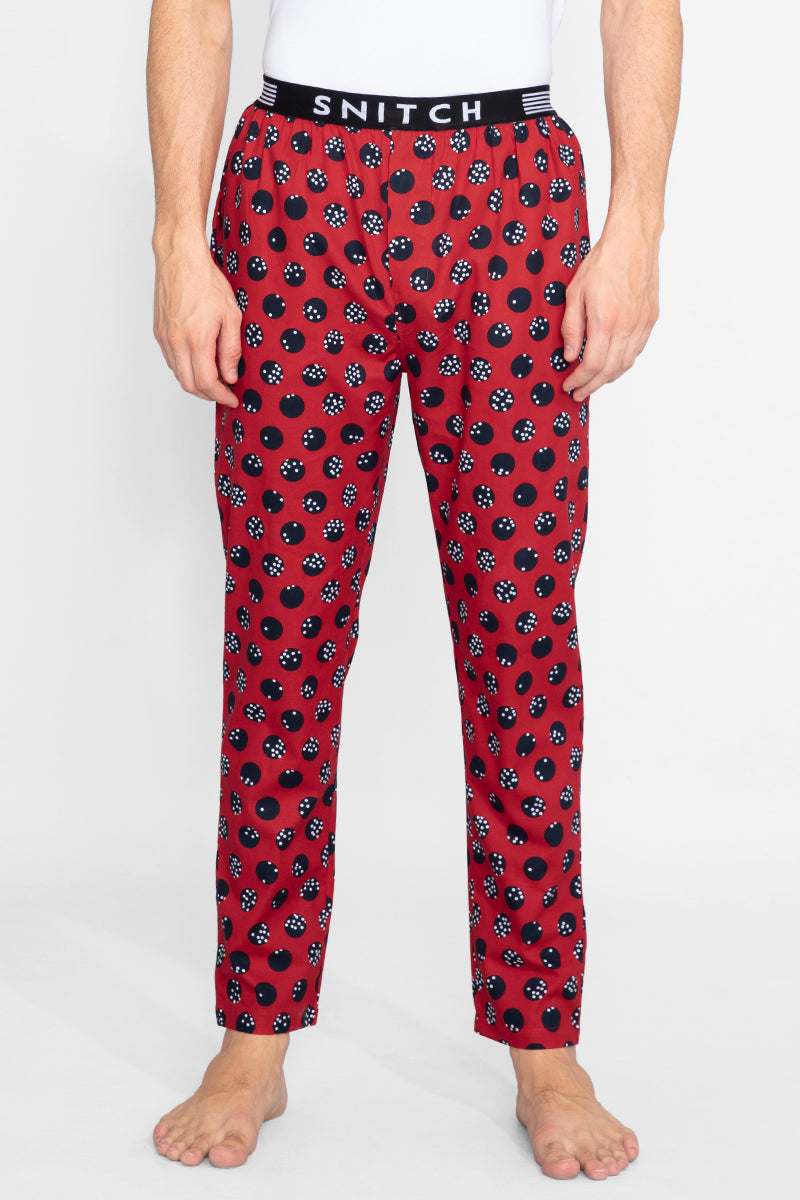 Spot  Red Pyjama - SNITCH