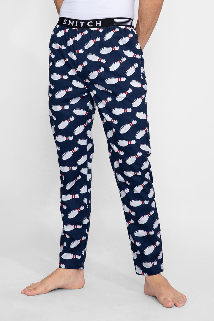 Bowling Navy Pyjama - SNITCH