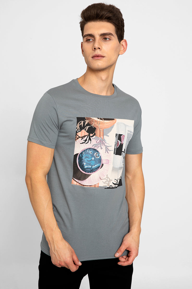 Starry Night Grey T-Shirt - SNITCH