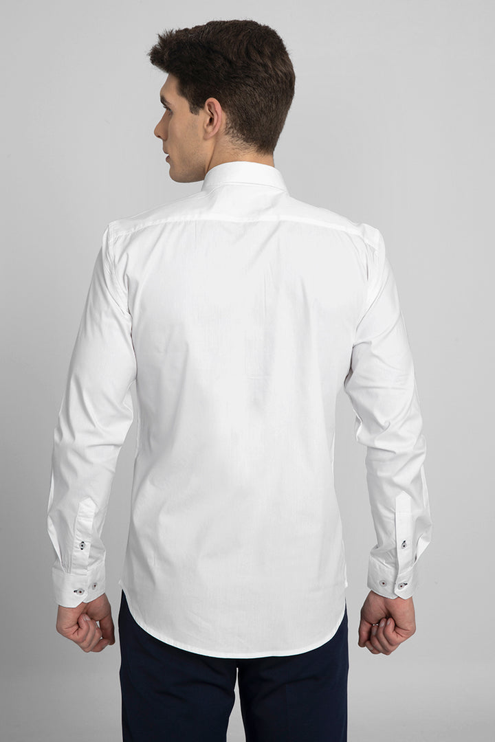 Jazzy White Shirt - SNITCH