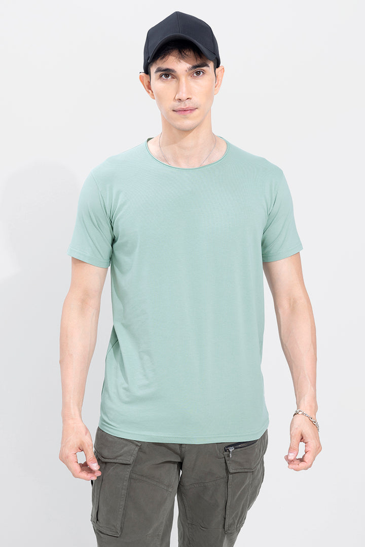 Raw Edge Mint Green T-Shirt