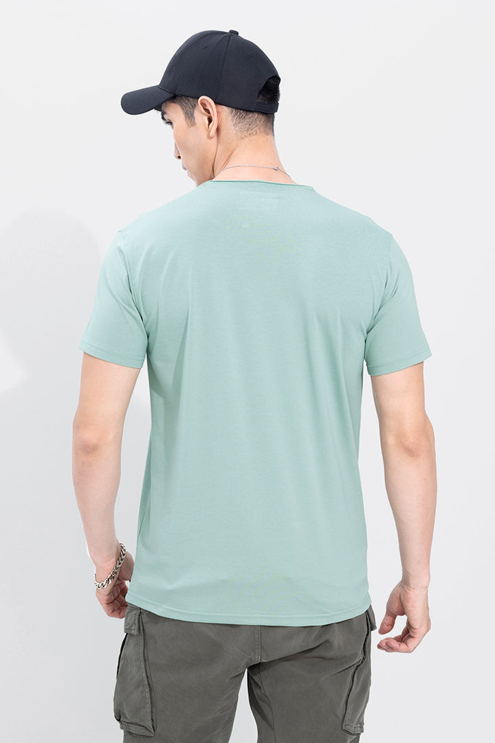 Raw Edge Mint Green T-Shirt