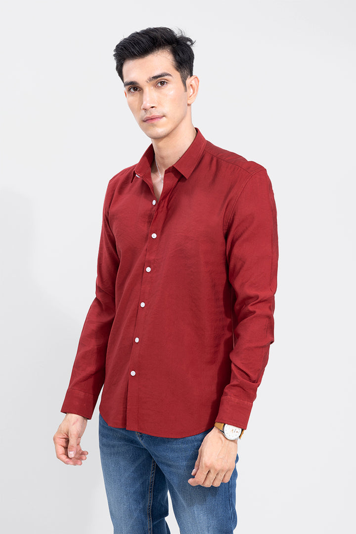 Creased Red Shirt
