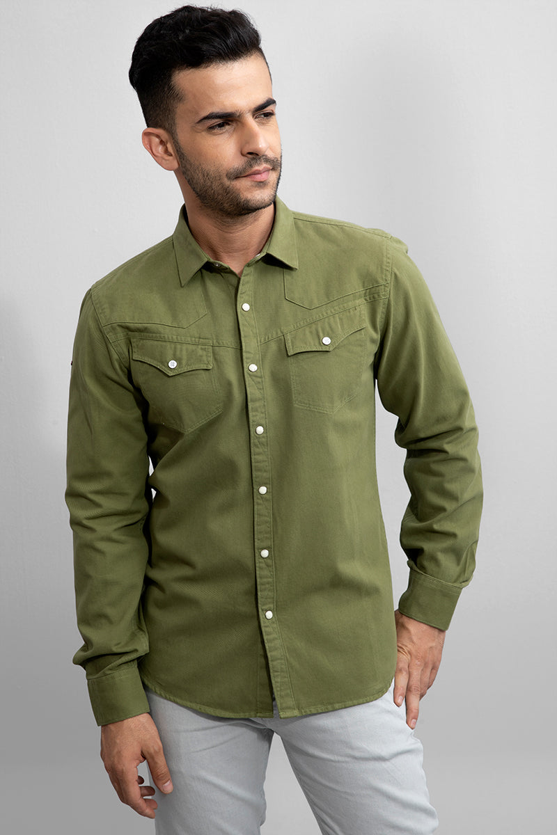 Quintuple Green Shirt - SNITCH
