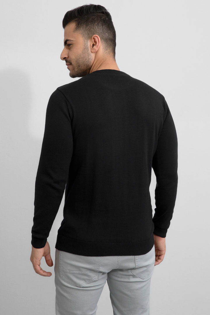 Brisk Black Sweater - SNITCH