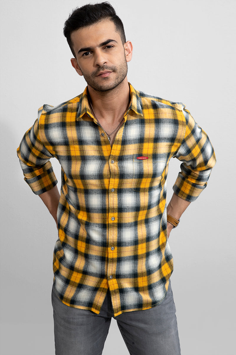 SH Yellow Flannel Shirt - SNITCH