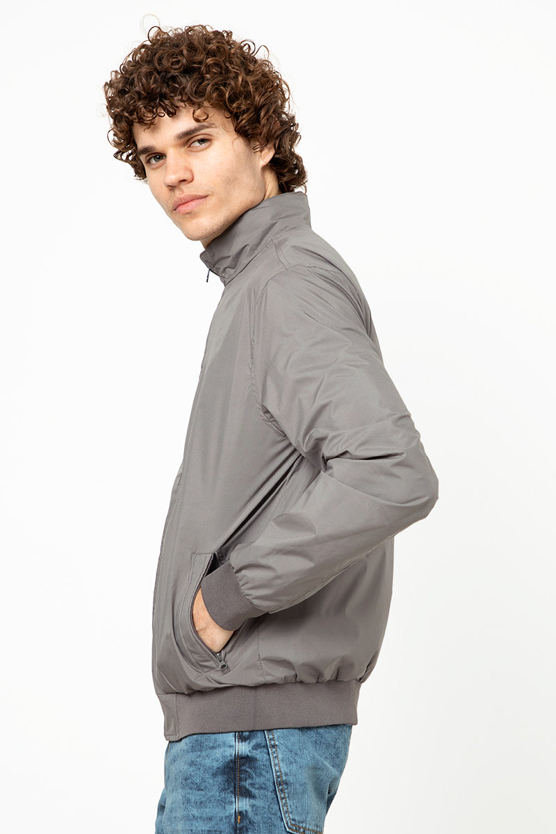 Grey & Black Reversible All Weather Technical Jacket - SNITCH