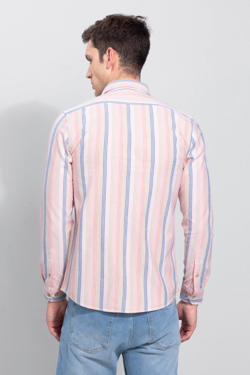 Assorted Stripe Baby Pink Shirt