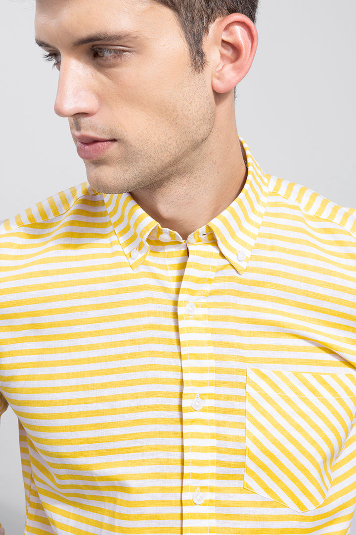 Royal Candy Yellow Stripe Shirt