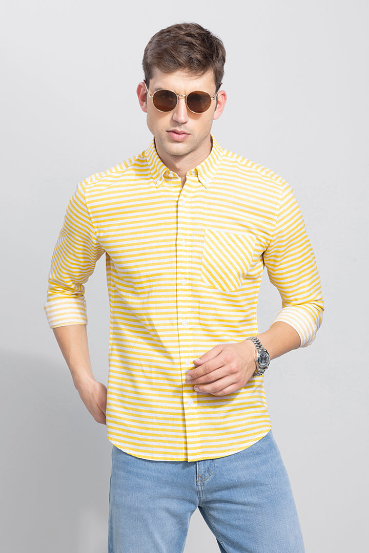 Royal Candy Yellow Stripe Shirt
