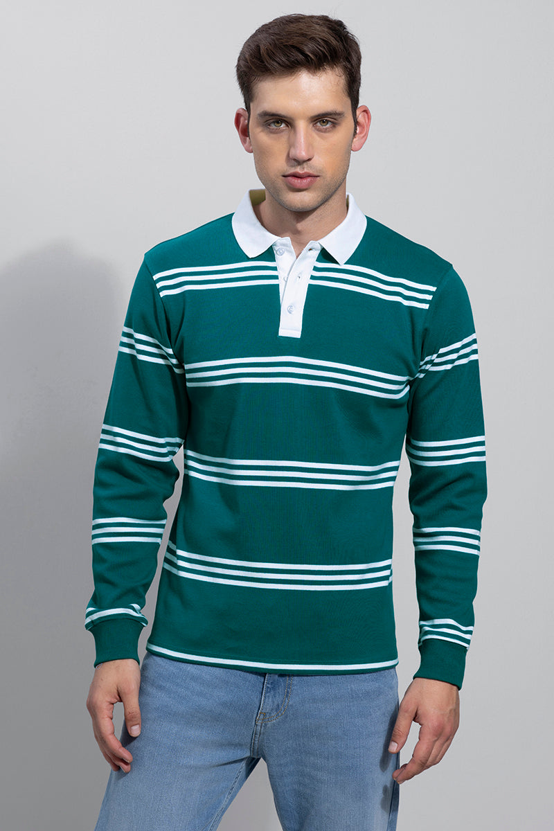 Rugby Teal Green Polo T-Shirt