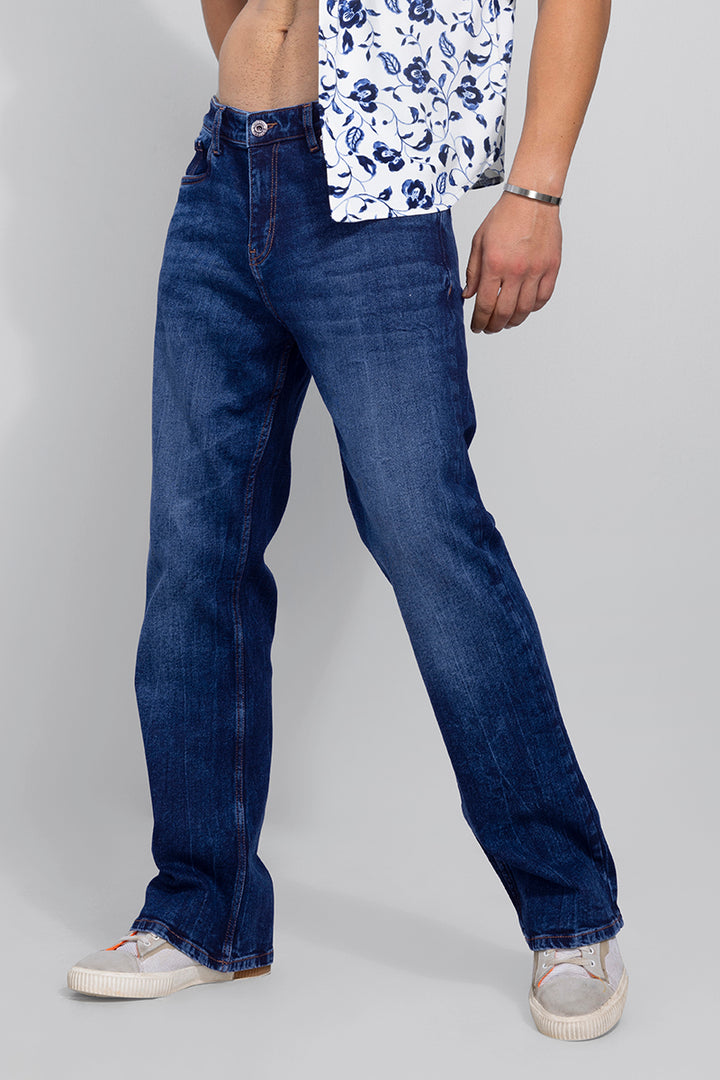 Edgar Space Blue Bootcut Jeans