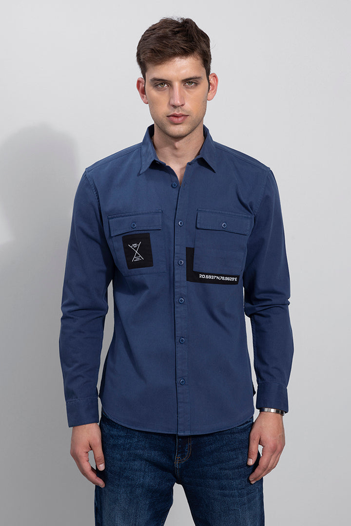 Soldiery Blue Shirt