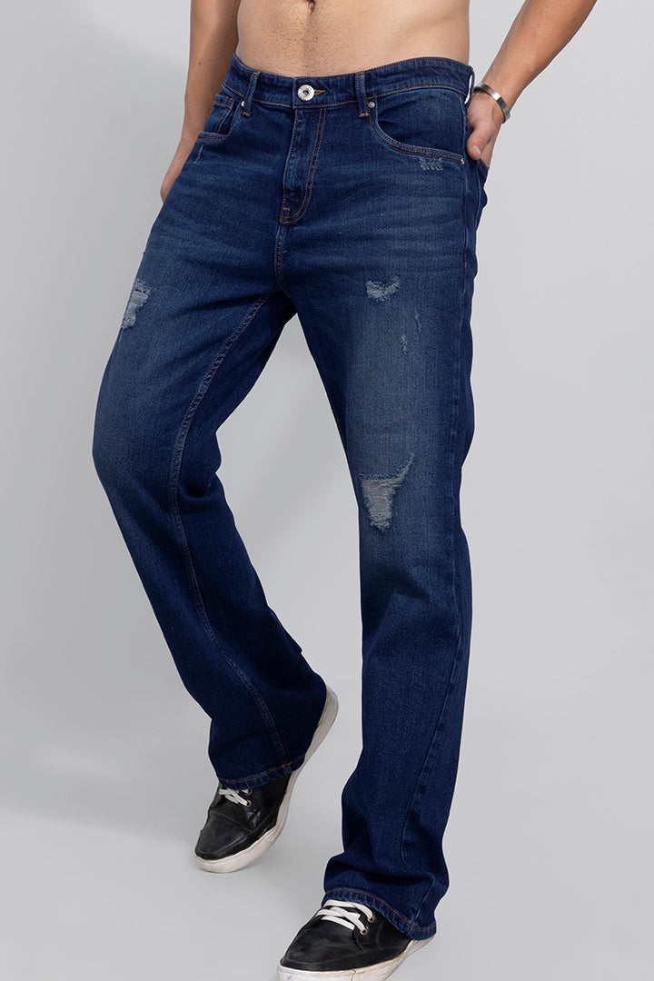 Dalton Cobalt Blue Bootcut Jeans