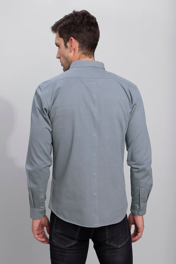 Twin Pocket Grey Shirt