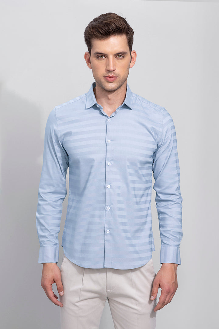 Buy Men''s Zesi Blue Shirt Online | SNITCH