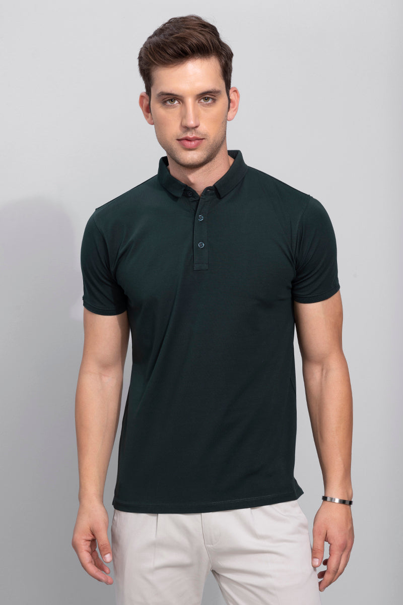 Diego Dark Green Polo T-Shirt